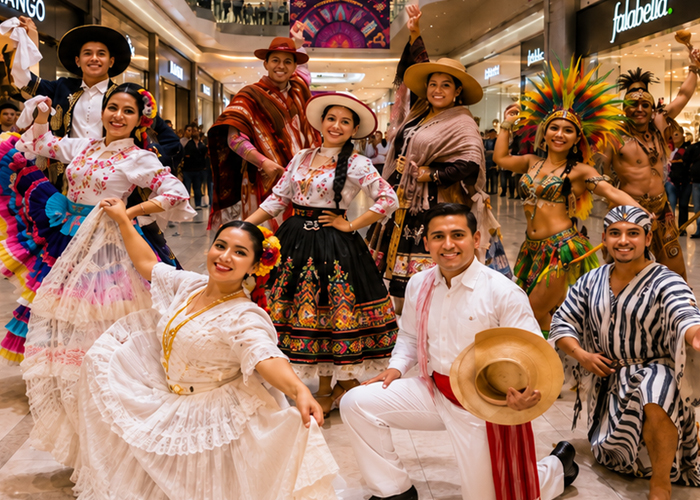 COMPARSA DE DANZAS TÍPICAS: COSTA, SIERRA Y SELVA